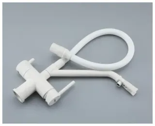 Смесители для кухни Gappo G4398-85 под фильтр с гибким изливом белый